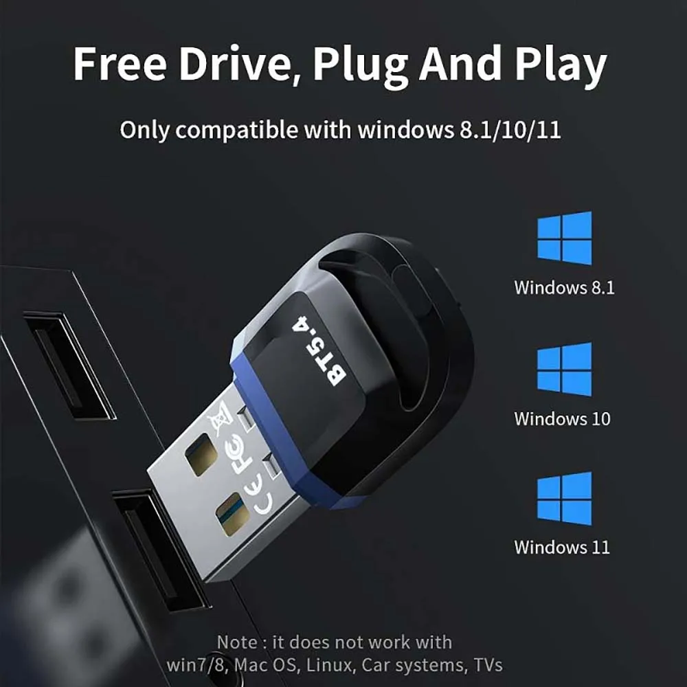 Bluetooth Adapter USB Dongle For PC Speaker Wireless Mouse Keyboard