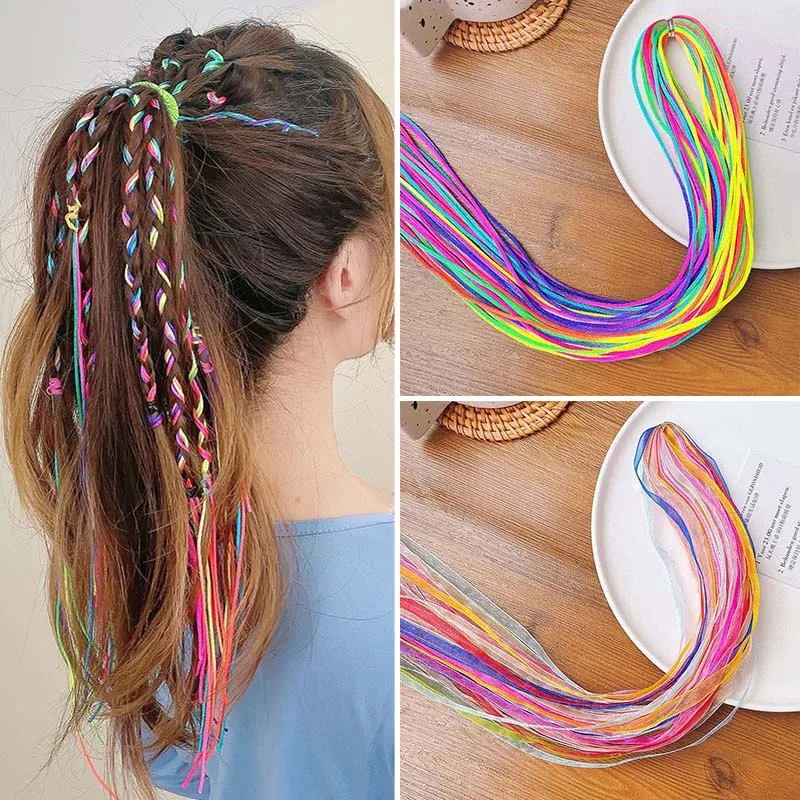 

Mix Colorful 5-30Pcs Hair Braids Rope Strands for African Braids Girl DIY Ponytail Braids Women Styling Hair Accessories 86-96cm