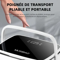 Réfrigérateur de voiture 18L, compresseur électrique, refroidisseur -20°C ℃ -15 ℃   Mini-réfrigérateur de conservation 12V/24V/220V, glacière pour le camping 3
