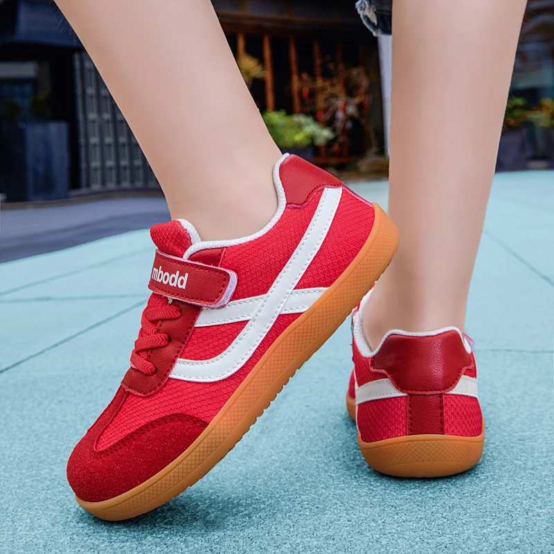 Children's Sports Shoes Boys' Barefoot Shoes Wide-Toed Simple Fashion Casual Shoes Lightweight Hook and Loop girls' Flat Shoes - 4