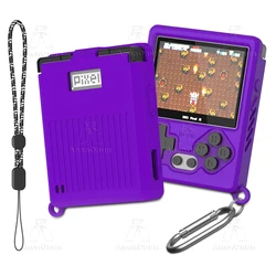 Premium Silicone Case with Lanyard & Carabiner - Scratch - Resistant, Shockproof, Anti - Slip Soft Shell Cover (Purple)
