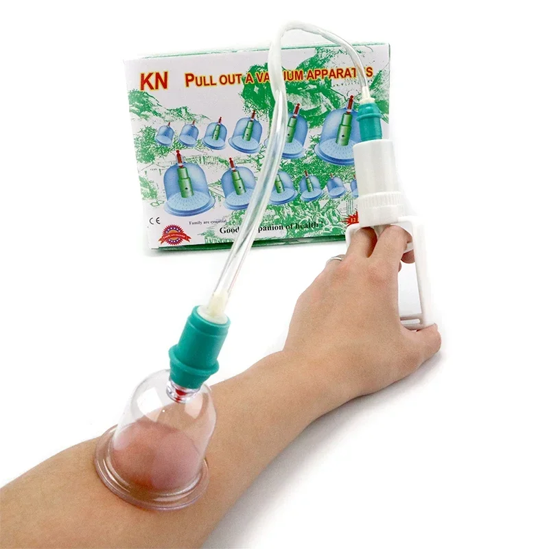 12/6 Pcs Jar Vacuum Cupping Cans Device for Massage Meridian Therapy Acupuncture Anti Cellulite Suction Cup Body Massage Cans 3