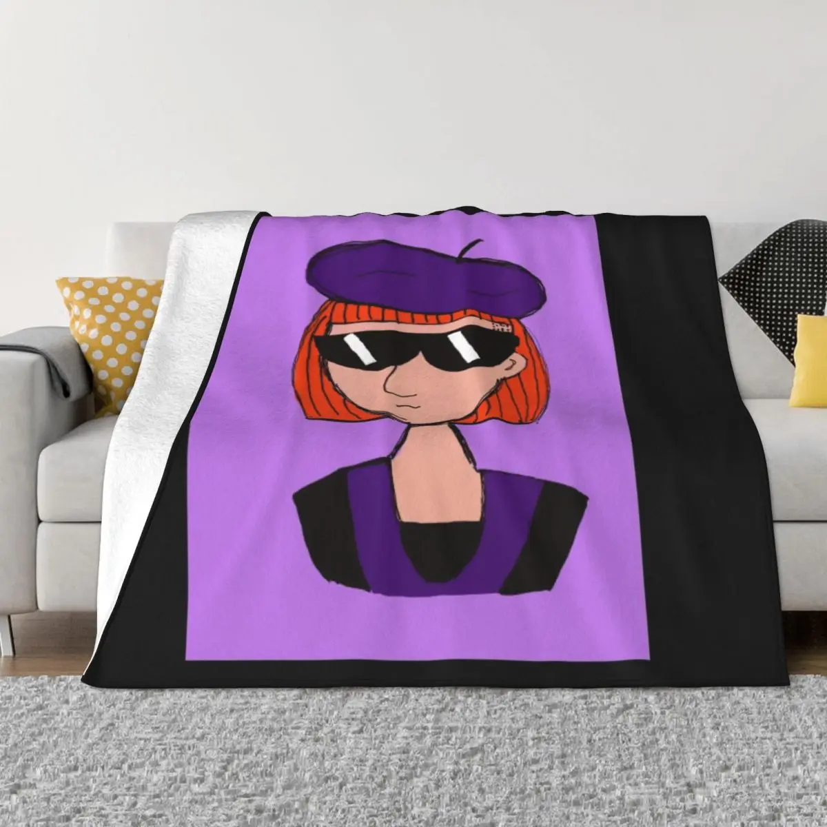 

JUDY FUNNIE Soft Micro Fleece Blanket Trendy Comfortable For Bedroom AntiPilling
