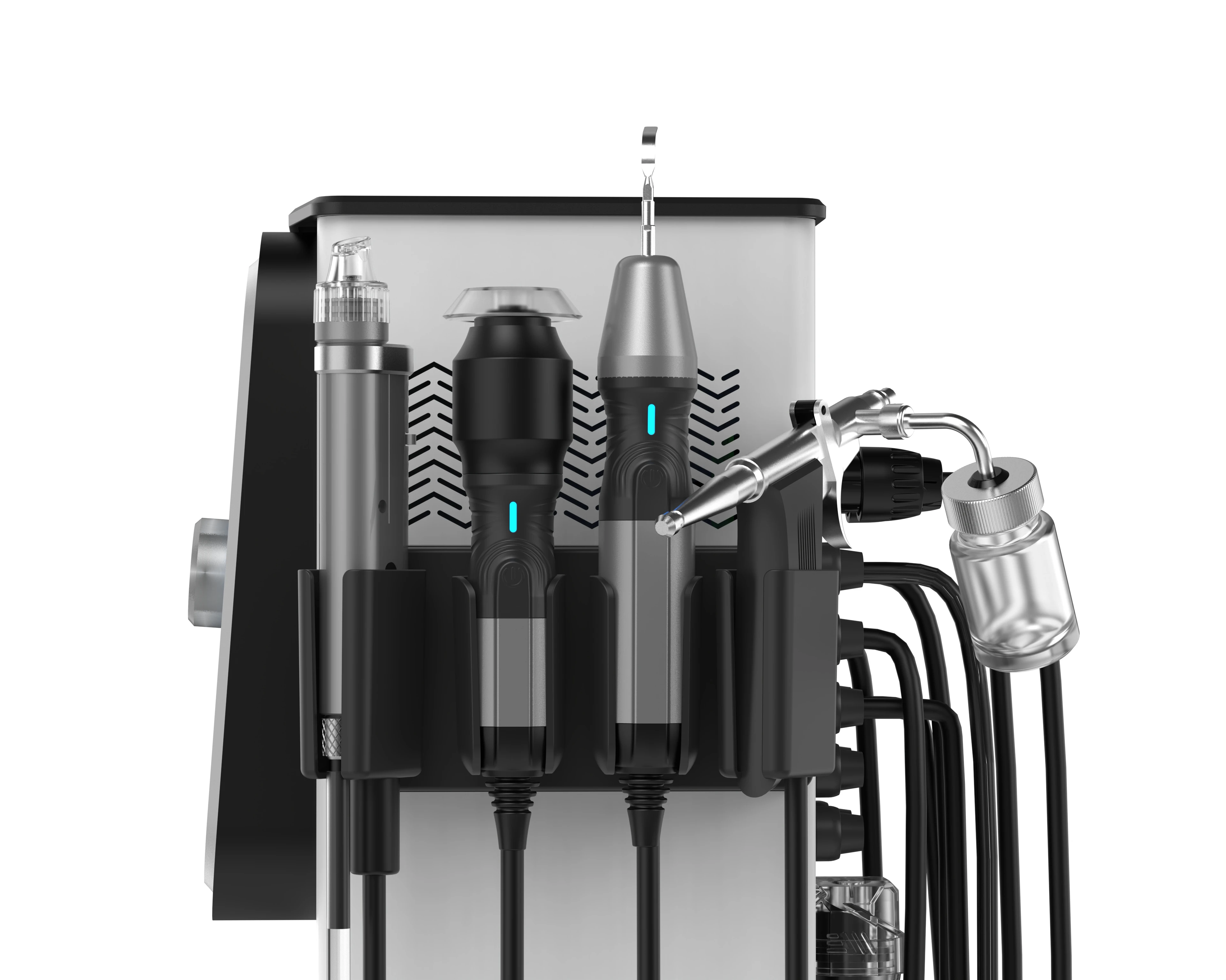 New Hottest 8 IN 1 Hydra Dermabrasion Oxygen Bubble Skin Scrubber Hot Cold Hammer Deep Cleansing Skin Manament Device