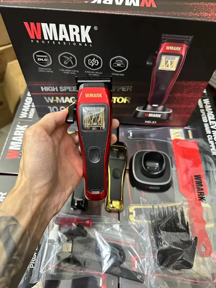 プロ用 WMARK オールメタル コードレスバリカン デジタル表示付き プロ用 WMARK オールメタル コードレスバリカン デジタル表示付き