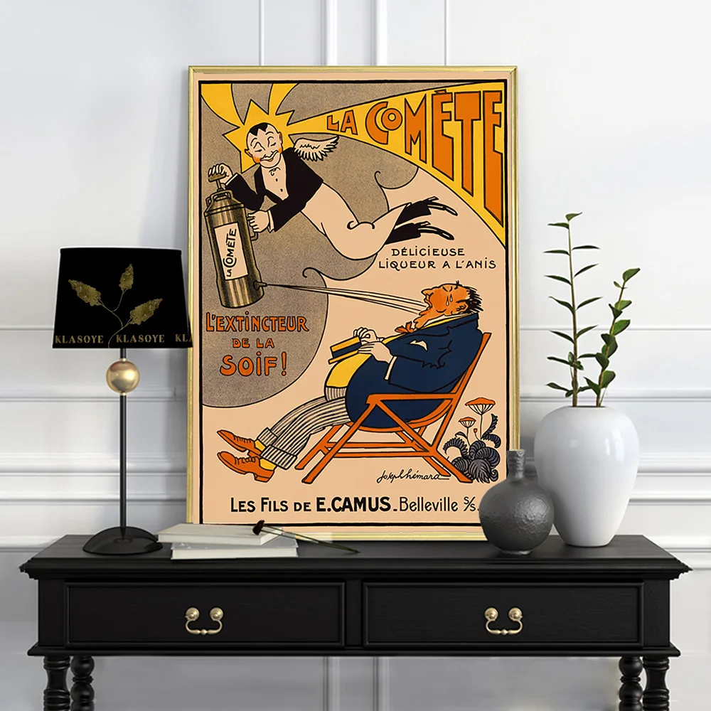 

Joseph Hemard Vintage Print Art Poster Pictorial Advertising Canvas Painting Decor Retro Wall Picture