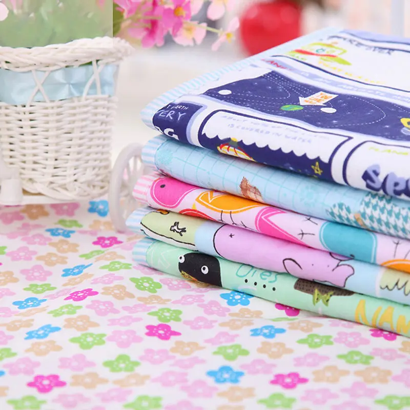 30*45cm Cotton Baby Infant Travel Home Waterproof Urine Mat Cover Burp Changing Pad