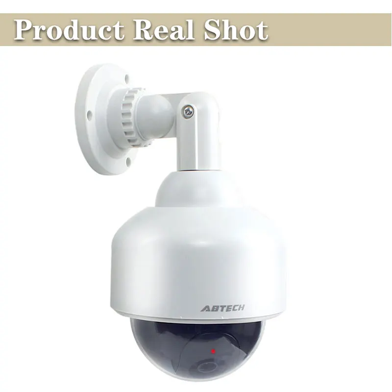 Fake Dummy Camera Outdoor IP54 Rainproof Security Surveillance Flash Dome Camera with CCTV Warning Sticker, ip camera,surveillance camera,wifi ip camera