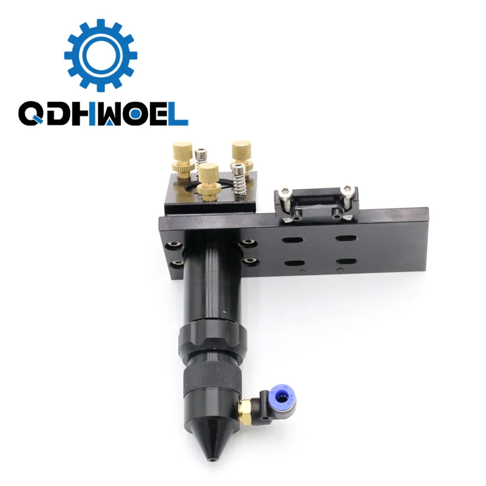 QDHWOEL CO2 Laser Head for Focus Lens Dia.18 19 20 FL. 38.1 50.8 63.5 75 101.6 127mm & Mirror 25mm Mount for Laser Machine