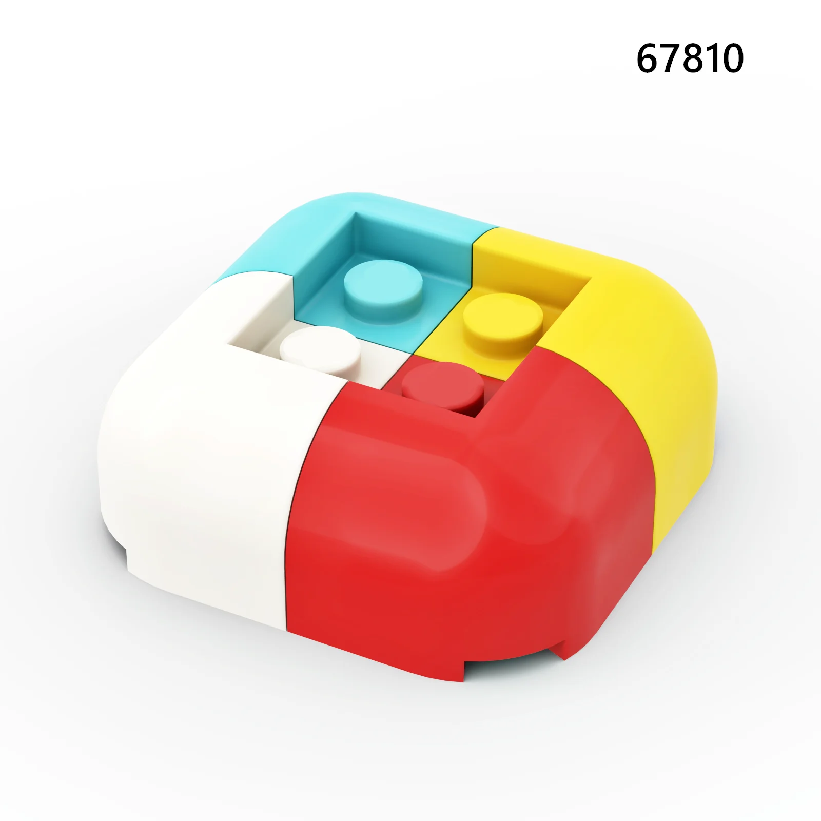 1 Pcs Buildings Blocks 67810 Slope, Curved 2 x 2 x 1 1/3 Corner with