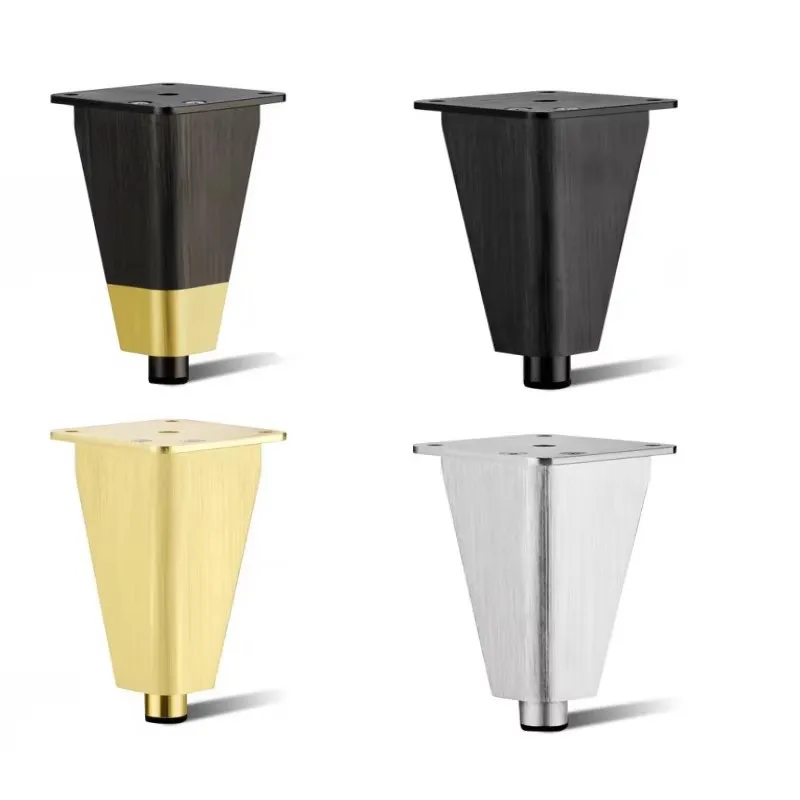 4pcs Adjustable Aluminum Alloy Cabinet Legs Bracket Coffee Table Chair Leg Protector Bathroom Furniture Leveler Supp