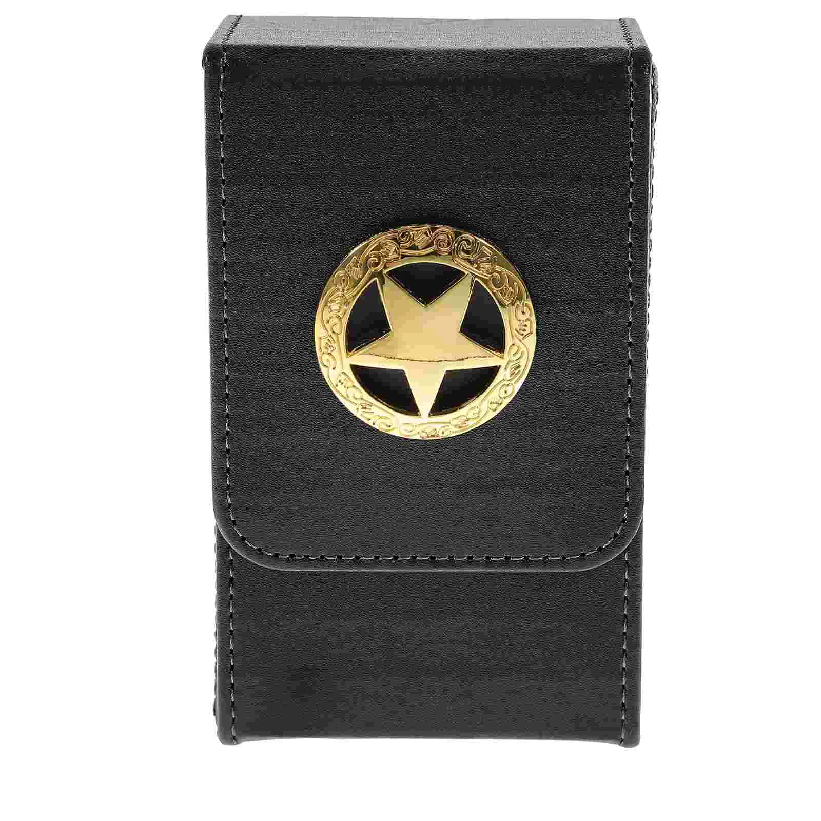 

PU Tarot Cards Storage Box Large Capacity Card Collection Display Container Portable Keepsake Organizer