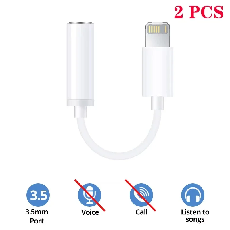 Premium Lightning to 3.5mm Headphone Audio Adapter