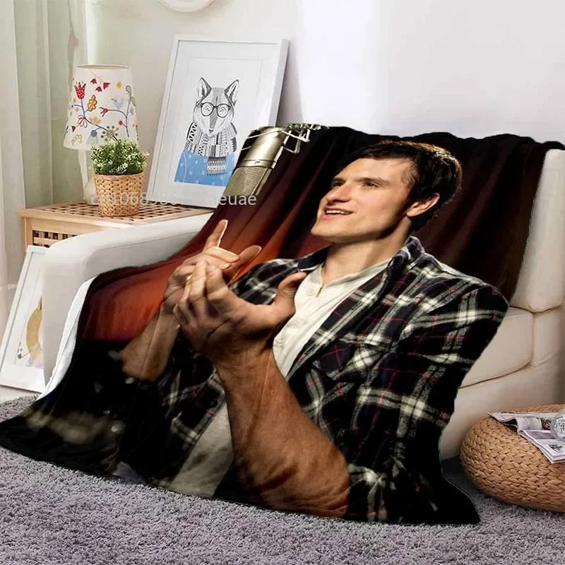 Josh Hutcherson Poster Printed Flannel Blanket Soft Comfortable Home Travel Bed Plush Birthday Gift Fans Gift 2