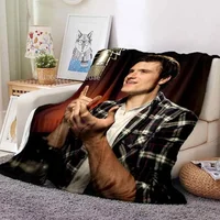 Josh Hutcherson Poster Printed Flannel Blanket Soft Comfortable Home Travel Bed Plush Birthday Gift Fans Gift 2