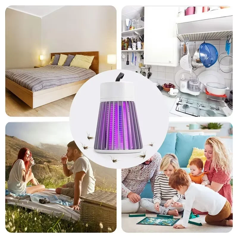 Speedy Electric Shock Mosquito Killer Lamp USB 5V Fly Trap Zapper Insect Killer Repellent Bedroom Outdoor Anti Mosquito Trap
