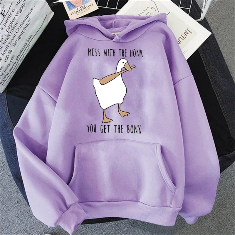thumbnail image 1 of Sudadera con capucha de pato de béisbol de la paz, jersey de ganso kawaii, sudadera divertida para hombres, sudadera con capucha de gran tamaño para adolescentes, camisetas Kpop, sudadera con capucha, 1 of 5