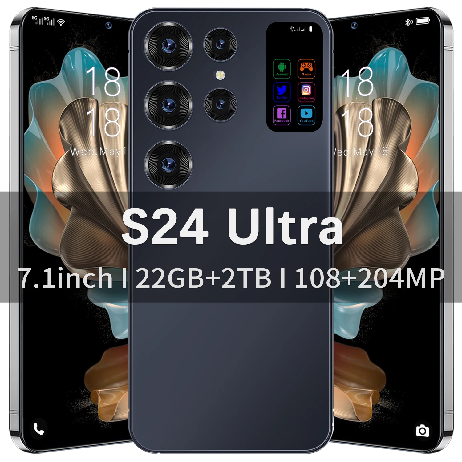 

Новый смартфон S24 Ultra, 7,1 дюйма, полный экран, идентификация по лицу, 22 ГБ