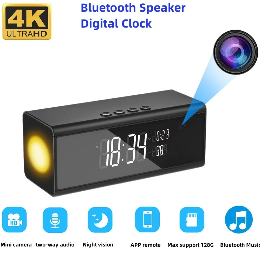 mini clock camera