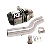 Motorcycle Exhaust Pipe Escape Muffler Mid Link Pipe For Triumph Street Triple 765S 765R 765RS 2017-2022 Stainless Steel Carbon