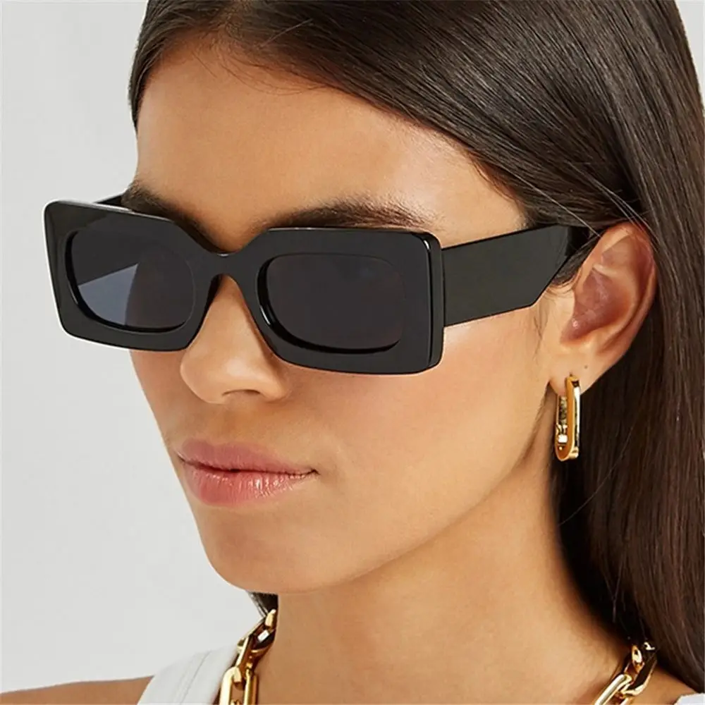 

Newest Hip Hop British Design Sun Glasses Ladies Eyewear Black Shades Rectangle Sunglasses Square Sunglasses