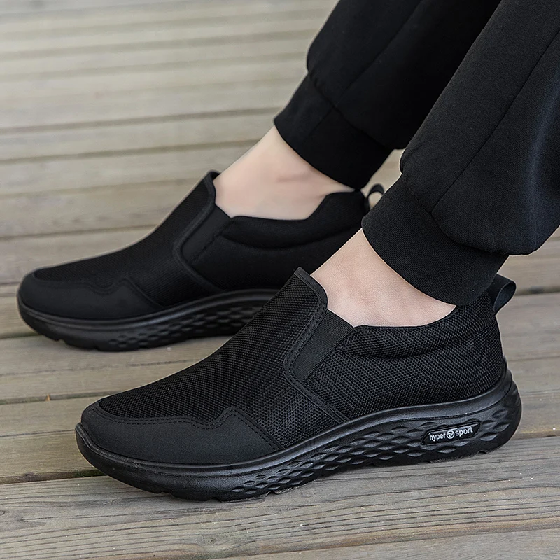 Men Mesh Loafers Walking Shoes Sport Outdoor Flats Light Home Comfortable Breathable Father Sneakers Autumn Winter Size 35-45