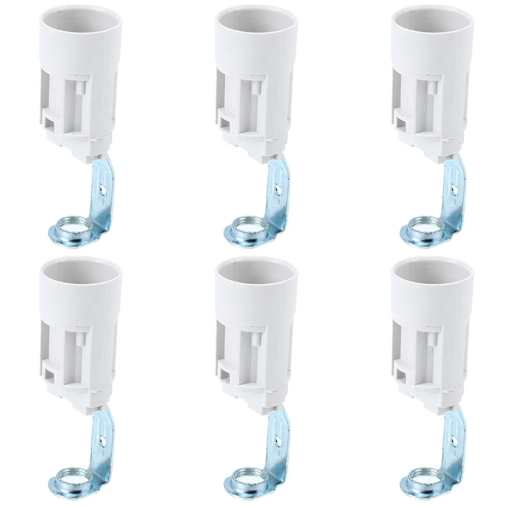 Lamp Holder Lamp Bulb Holder 6pcs Candelabra Screw Socket E14 Socket Lamp Parts Candelabra Bulb Adapter Sockets