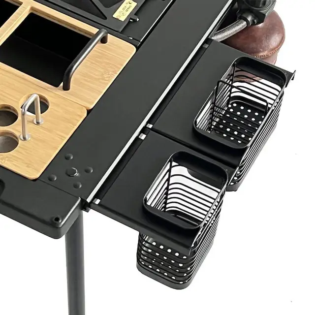 ステンレス製収納ボックス 浅いバスケット ハンガーフック 屋外