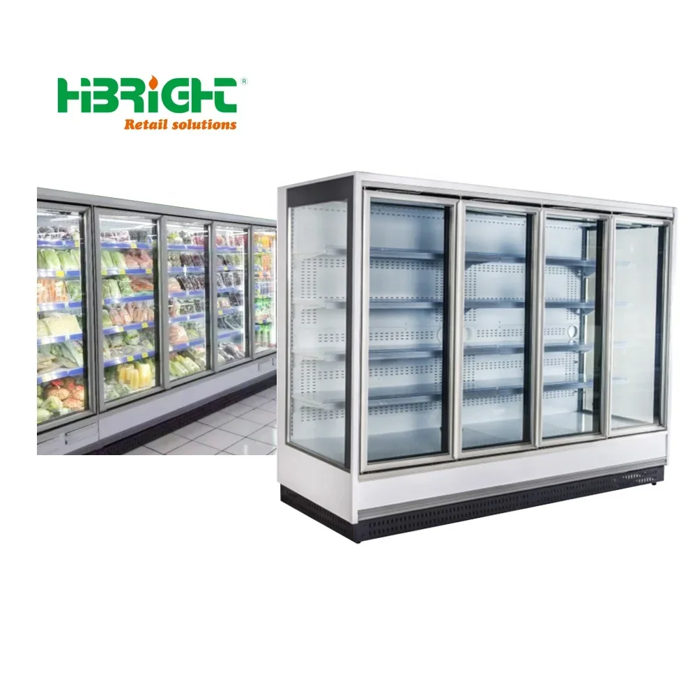 Color Convenience Store Commercial Fridge Supermarket Island Freezer