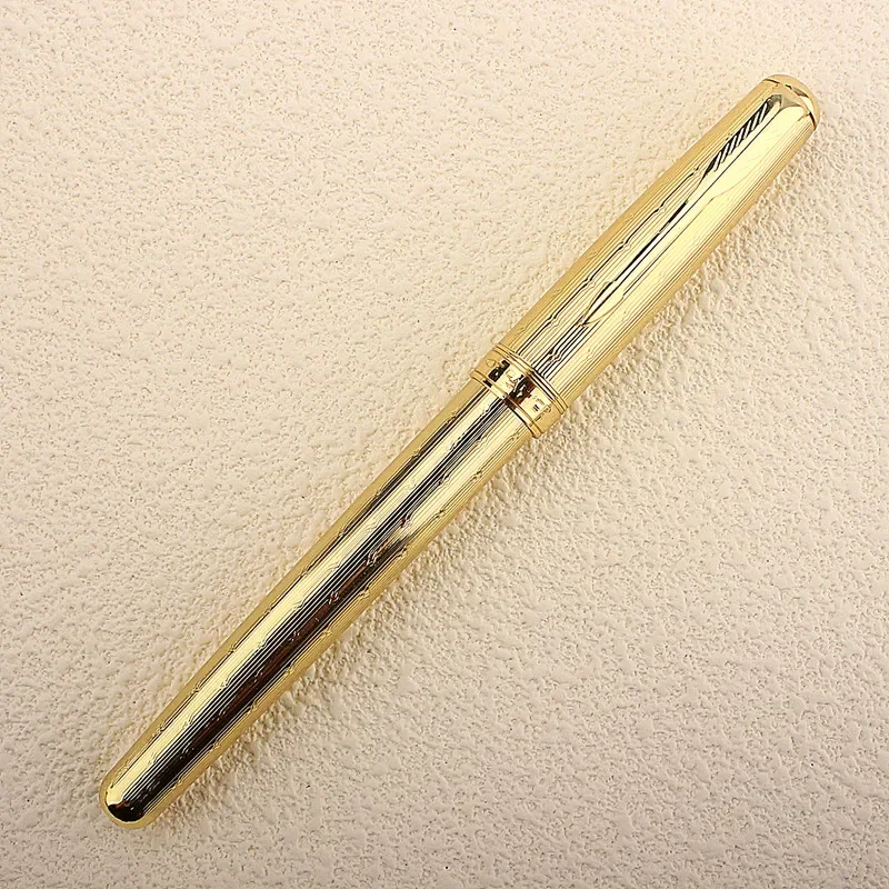 1 STÜCK Hochwertiger Luxus-Füllfederhalter aus Metall, 0,5 mm Feder, schöne Textur, ausgezeichnetes Schreiben, Geschenkstift – Detail 2