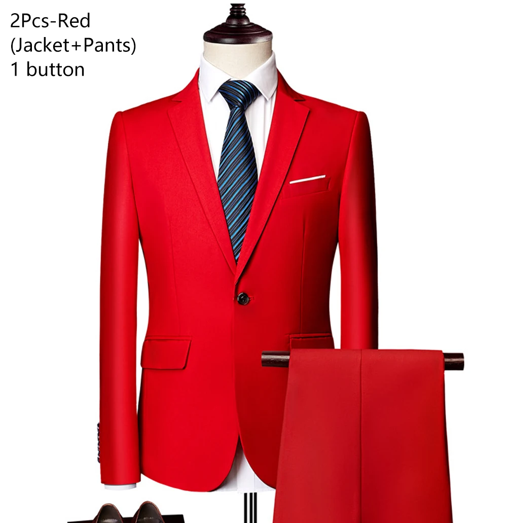 Red 2-piece suit