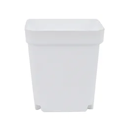 Set of 10 Colorful Mini Square Gardening Pots for Succulents and Seedlings (10PCS WHITE)