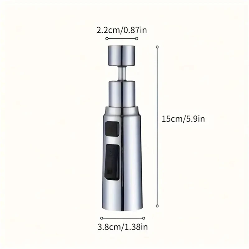 Faucet Extension Device Metal Universal Rotation Faucet Sprayer Head 40MM Adaptor Washbasin Faucet Extender Nozzle Kitchen Tap 6
