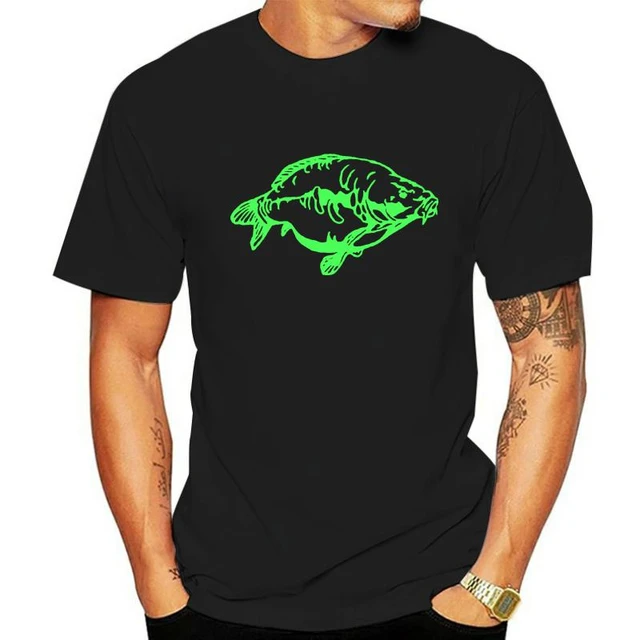 Big Mirror Carp Fishing T-shirt catfish perch pike angling clothing tee -  AliExpress