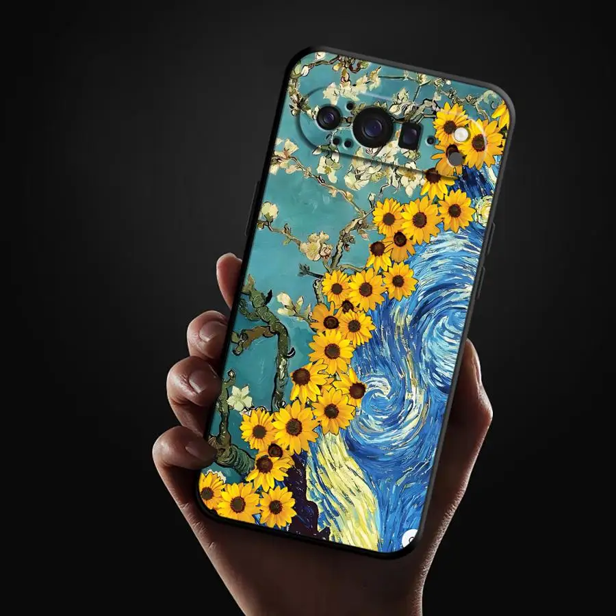 Van Gogh Sunflower Art Phone Case Cover