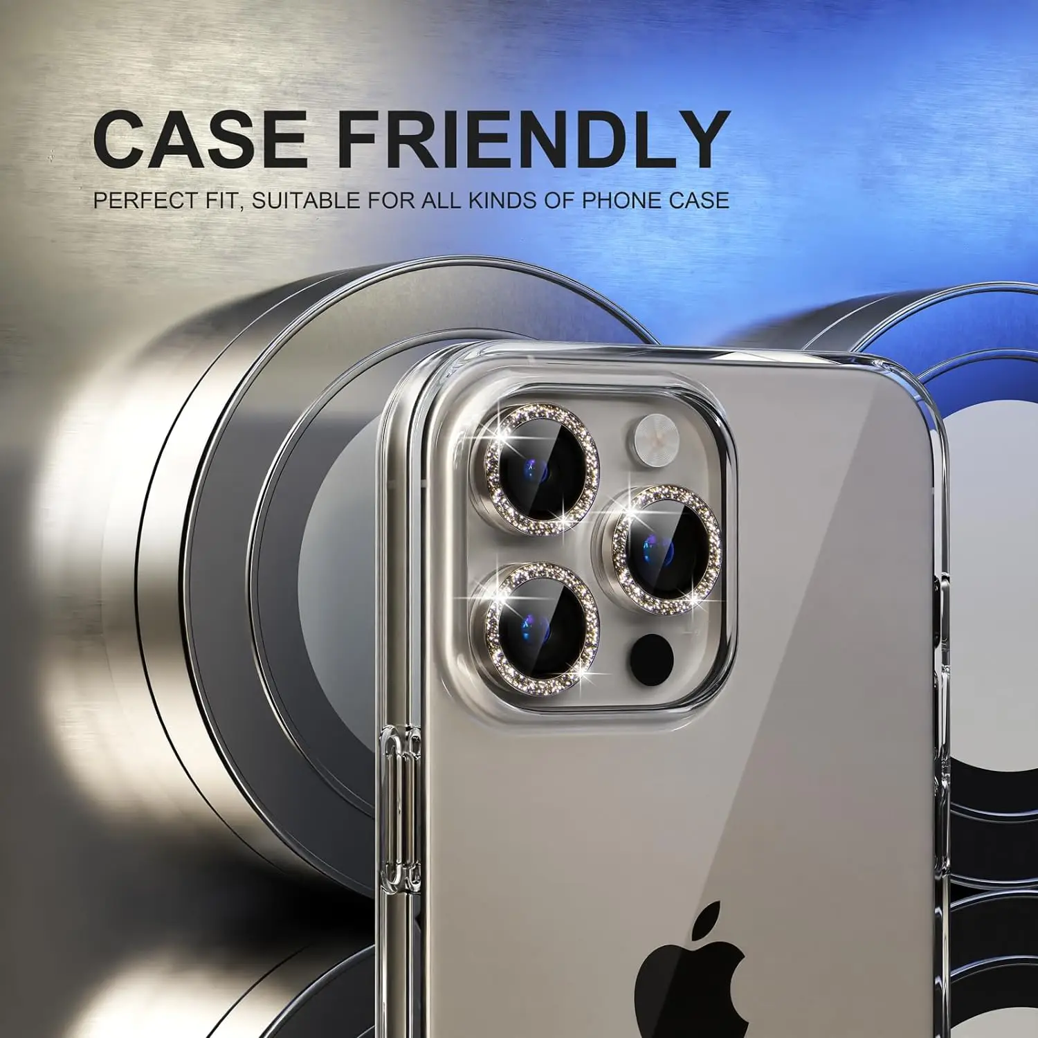 Natural Titanium Metal Camera Lens Protector Cover for iPhone 15 Pro Max 14  Plus 13 15Plus iPhone15 15Pro Protection Accessories - AliExpress