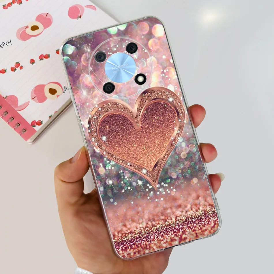 Elegant Printing Soft Silicone Clear TPU Slim Phone Case