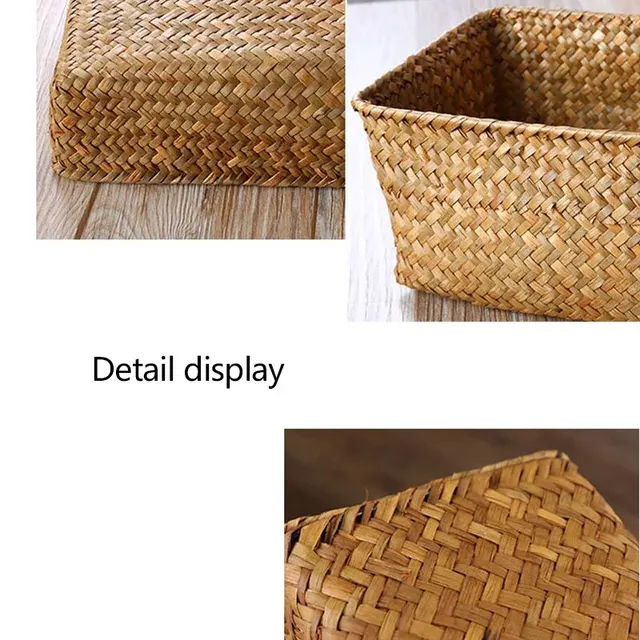 Fűszőtt Tárolódoboz Egyéb Tárolókosár Szőtt - Image 5