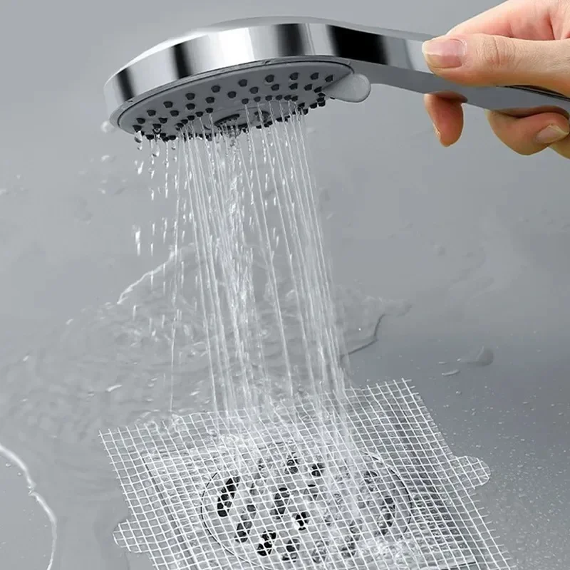 5/30 Bathroom Accessories D/bathroom PCS Floor Drain Sticker Hair Catcher Drains Kitchen Sink Strainer Anti Shower Filter Catch