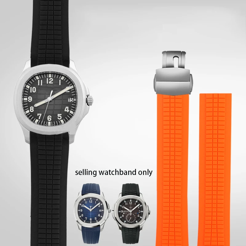 Curved Rubber Watch Band For Patek Philippe 5167 Grenade Aquanaut Silicone Waterproof Watch Strap 21mm Men S Wristband Bracelet Aliexpress