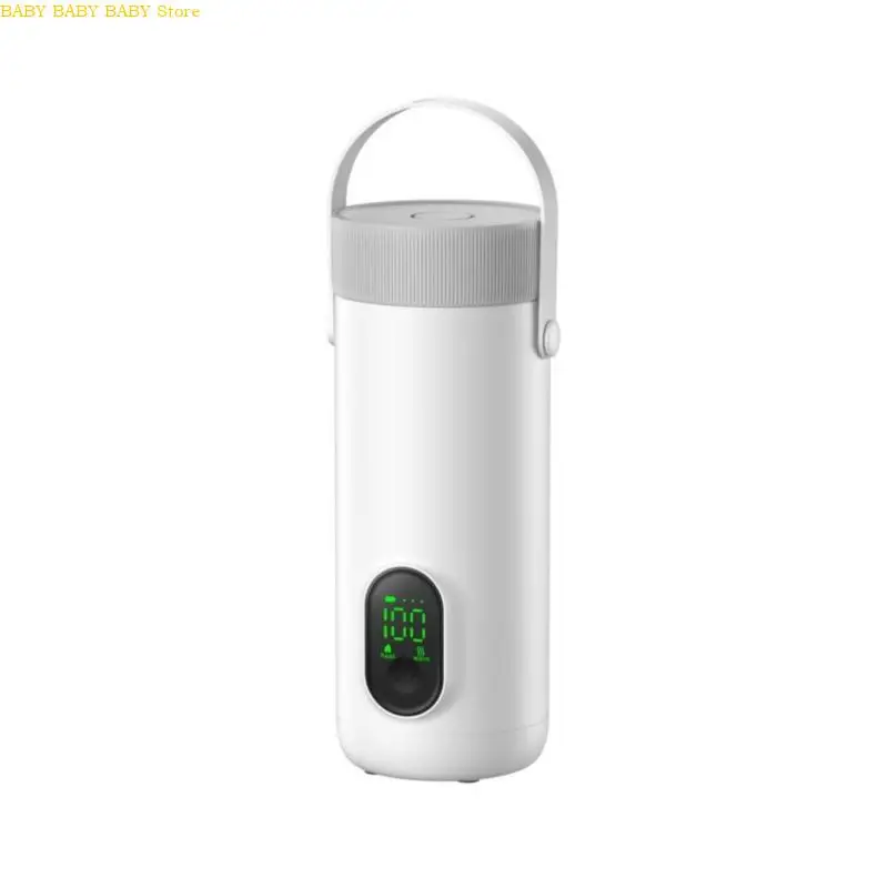 Q81A Cordless Electric Kettle 350ml Portable Water Heater 12H Heat Preservation Infant Feeding Solution for Camping Office