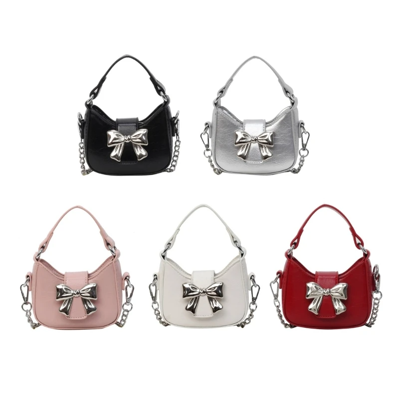 

Women Chain Strap Crossbody Bag Bowknot Handbag Shoulder Bag Fashion Bag Summer Shopping Dating Bag
