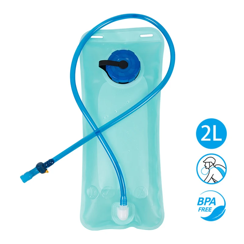 Bolsa de agua potable de 2l para exteriores, mochila para motocicleta, suministros de Camping, plegable, senderismo, bicicleta, cubo grande para caminata natural, Camelback