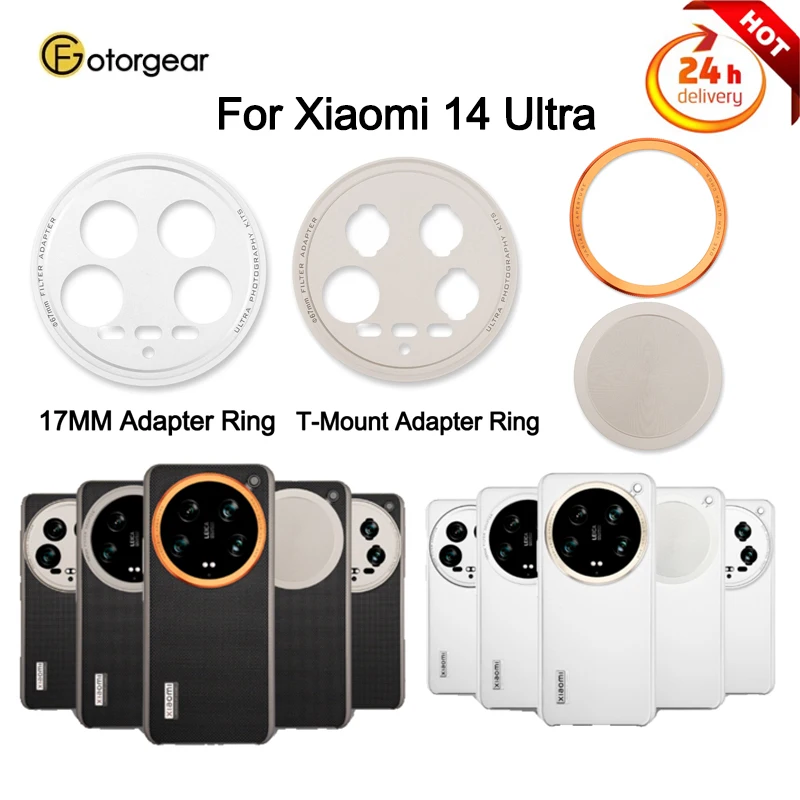 

Fotorgear For Xiaomi 14 Ultra Phone T-Mount/17mm Lens Adapter,67mm Filter Ring,Phone Lens Cover,Lens Decoration Ring,Photography