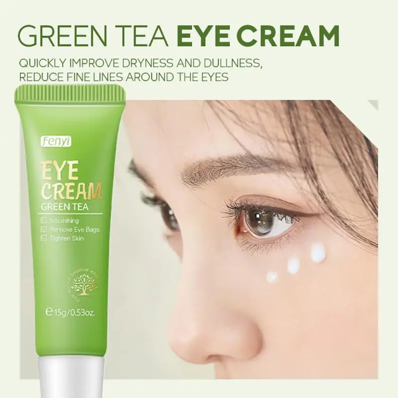 Green Tea Eye Cream Vitamin A Anti Wrinkle Eye Serum Moisturizing Snail