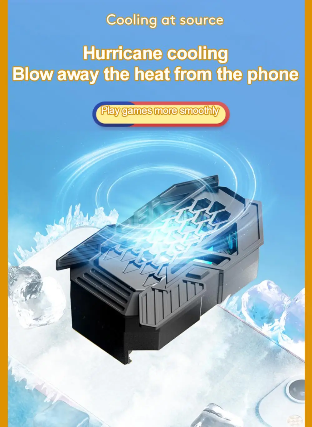 Portátil do Ventilador de Refrigeração do Radiador do Telefone Móvel para Pugb Turbo Furacão Jogo Cooler Telefone Celular Frio Dissipador Calor para Iphone Xiaomi Case 9 Computers & Electronics
