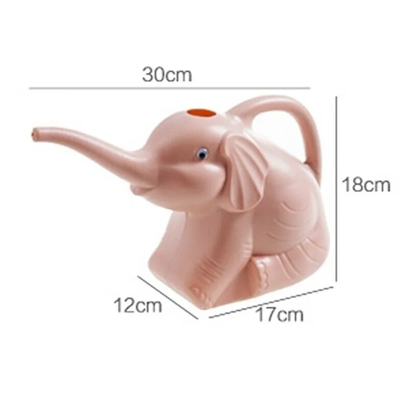 Cute Plastic Elephant Shape Watering Pot Can Plant Outdoor Irrigation Home Accessories Gardening Tools Equipment Garden Supplies images - 6