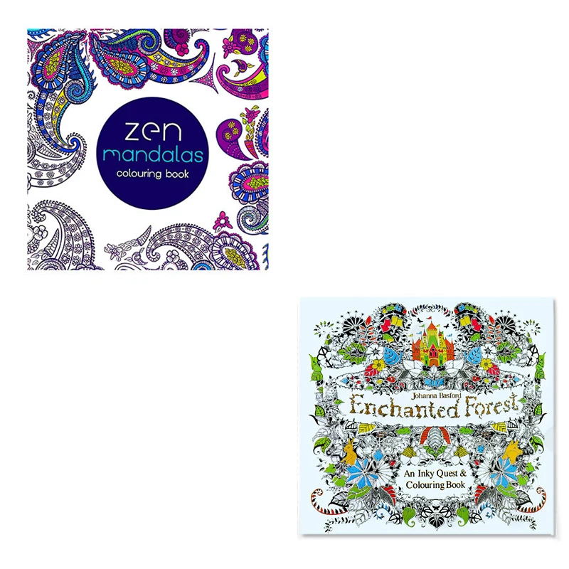 Livre de coloriage adulte jardin secret  Livres de coloriage mandala  adultes-24 Pages Français-Aliexpress