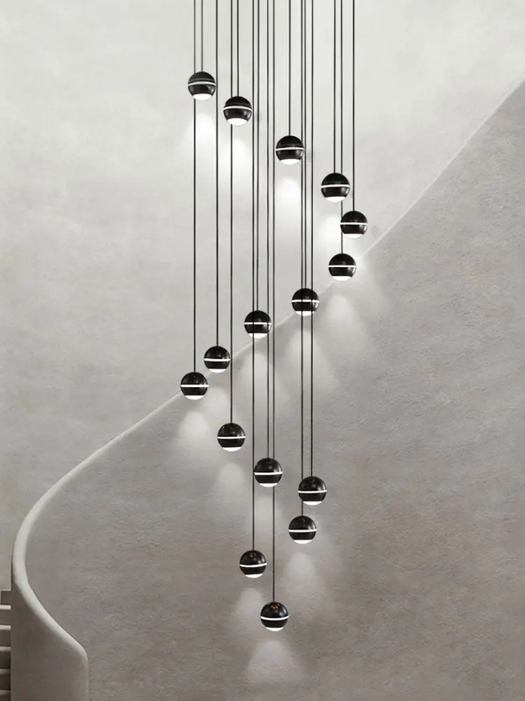 

Modern Staircase Pendant Light Hall Chandelier in the Living room Hanging Lamps for Ceiling Stairs Pendant Lamp for Dining room