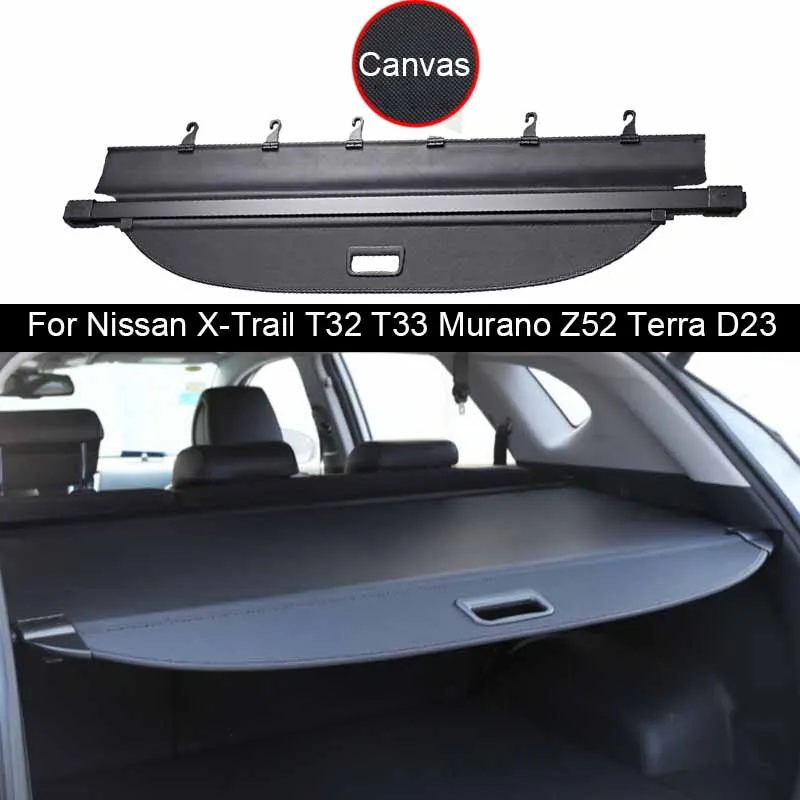 

Car Rear Trunk Curtain Cover Rack Partition Shelter Accessories For Nissan X-Trail Rogue T32 T33 Murano Z52 Terra D23 2014-2025